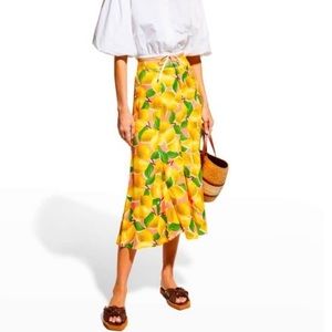 Farm Rio Fresh Lemon Midi Skirt